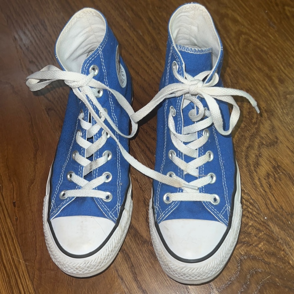 Royal Blue High Top Converse